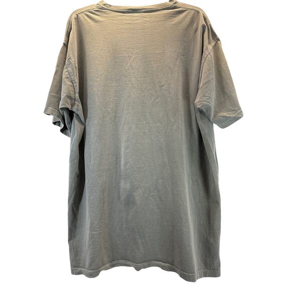 NFL New England Patriots Gray T-shirt Distressed Logo on Front men sz XL - Picture 3 of 5